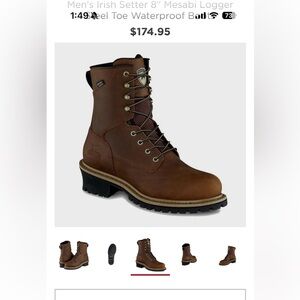 Red Wing Irish Setter Brown Work Boots